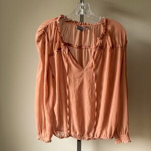 Soho Jeans New York semi- sheer blouse size medium